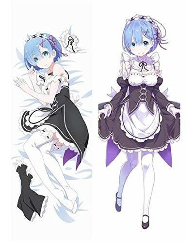 Gb Arts Re:zero Rem (a Tu Servicio) Funda De Almohada De Pie