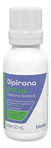 Gotas de dipirona 20 ml - Biovet Gatos y Perros