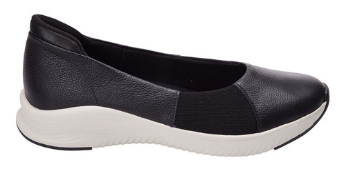 Tênis Feminino Casual Slip On Preto Usaflex