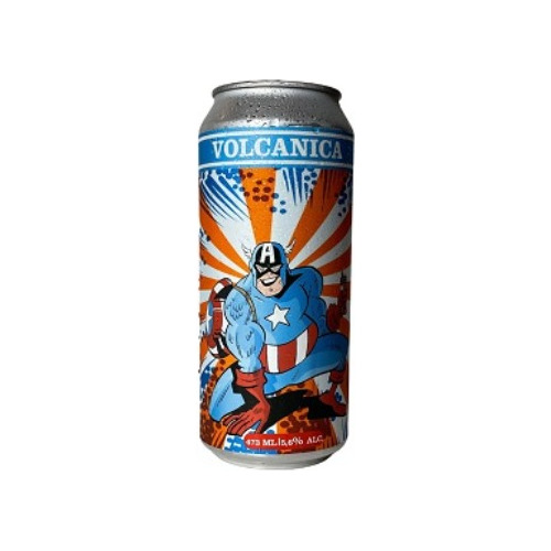 Cerveza Volcanica Lata Capitan America 473 Ml