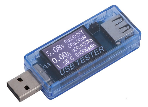 Medidor De Corriente De Voltaje Usb Digital Probador De Volt