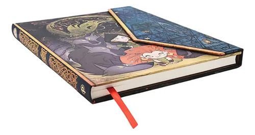 Cuaderno Paperblanks Espíritu De Lobo Ultra Rayado Multicolor
