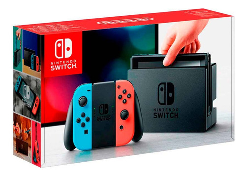 Consola Nintendo Switch 32 Gb Standard Rojo, Azul Neon Cm