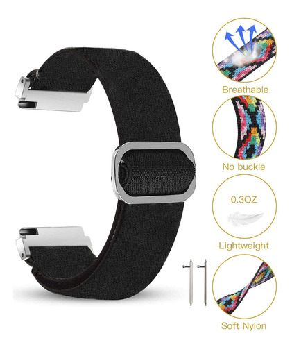 Lamshaw Compatible Con Garmin Forerunner 965, Correa Elástic