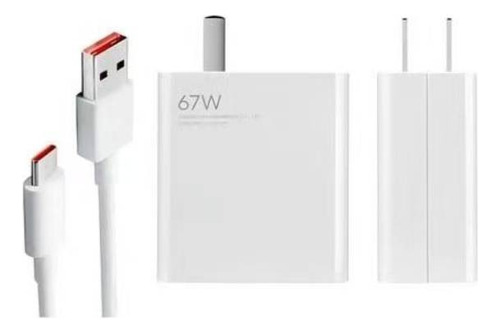 Cargador Carga Rápida Turbo 67w + Cable C 6a Color Blanco-5