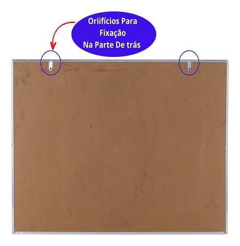 Lousa 100x80cm Quadro Branco Magnético Recados Envio Rápido