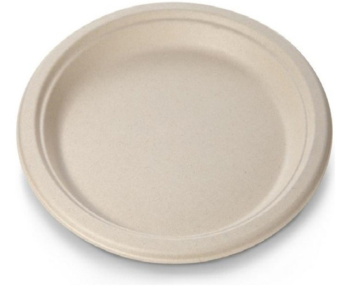 Plato Redondo #7 Biodegradable De 17.5cm Bagazo 1000 Pzs