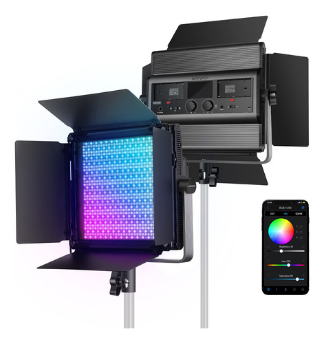 Panel De Luz Led Rgb Neewer 1200 Profesional + Trípode 2 Mts