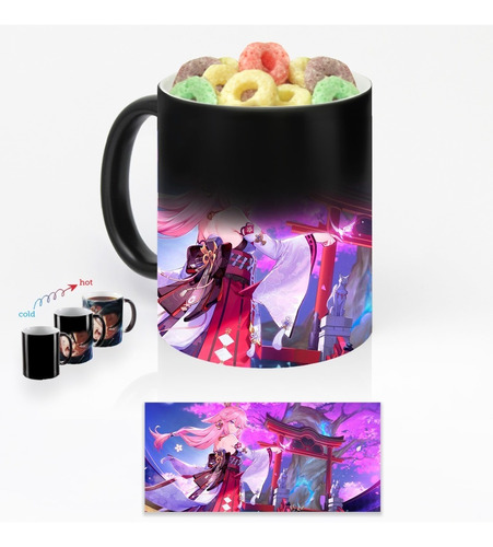 Taza Magica Yae Miko Genshin Impact Personalizada