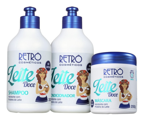 Retrô Cosméticos Kit Leite Doce + Brinde