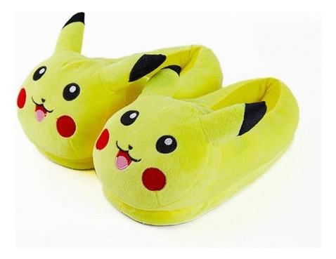 Pantufla Calentita 3d Animales Pikachu Niños Y Adultos