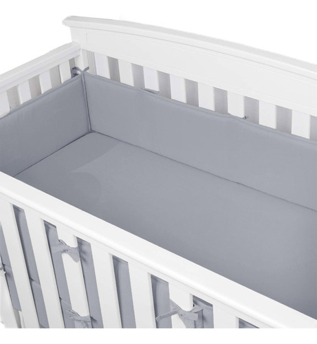 Set 4pcs Protector Cuna Bebé Algodón 130x24/ 70x24cm