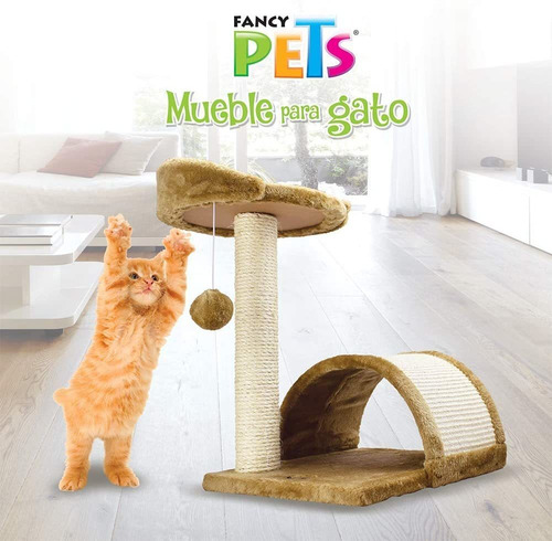 Fancy Pets Torre Con Arco Mueble Juguete Rascador Para Gato