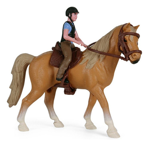 Figura Realista De Caballo Jinete Artificial