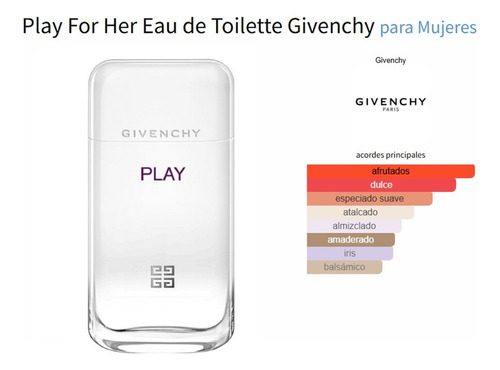 Givenchy Play Pour Femme Eau De Toilette 50ml Spray