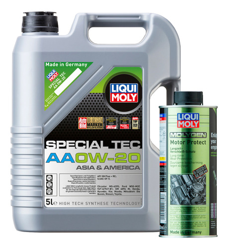 Paquete Special Tec Aa 0w20 Motor Protect Molygen Liqui Moly