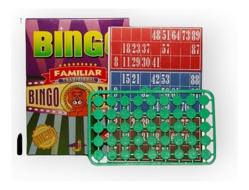 Juego De Mesa Bingo Familiar Tradicional En Caja X 24 