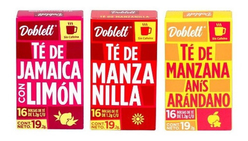 Surtido De Té Doblett 6 Sabores De 96 Sobres