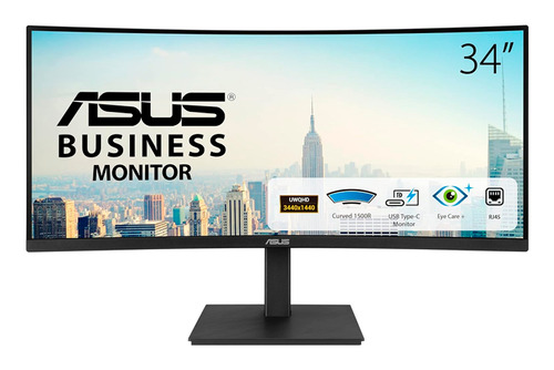 Monitor Asus Ultrawide 34  Qhd Va34vcpsn 100hz Usb-c Dp