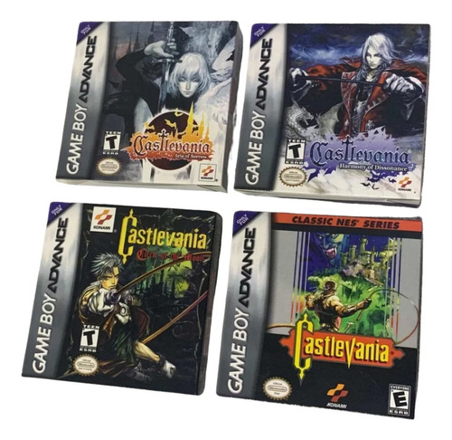 4 Cajas Custom Castlevania Gameboy Advance (solo Son Cajas)