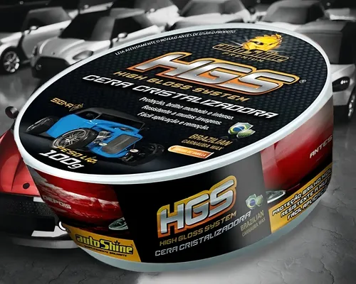 Cera pulidora y cristalizante para automóviles Autoshine de Hgs, 100 g