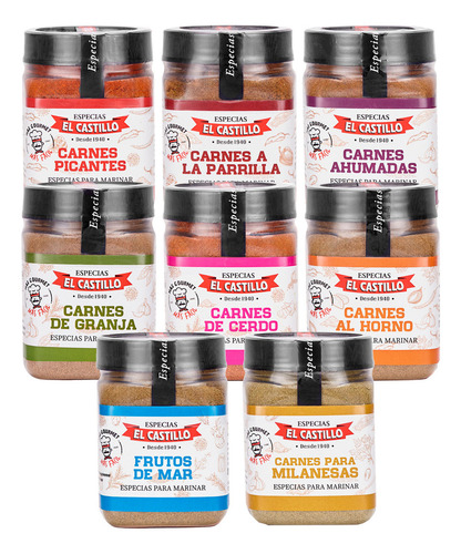 Sazon Adobo Especias Marinar Milanesas El Castillo X125gr