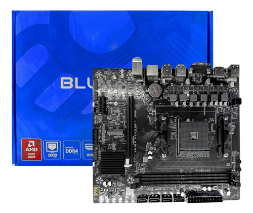 Placa Mãe H610 Ddr4 Lga 1700 Bluecase P/ Intel 12/13a Cor Preto