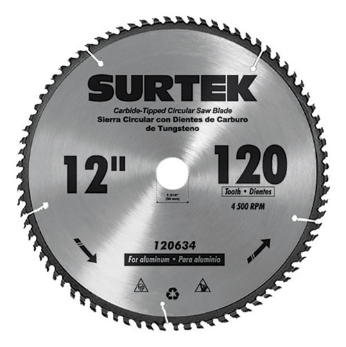 Surtek Disco Para Sierra Circular 10  60 Dientes 120622