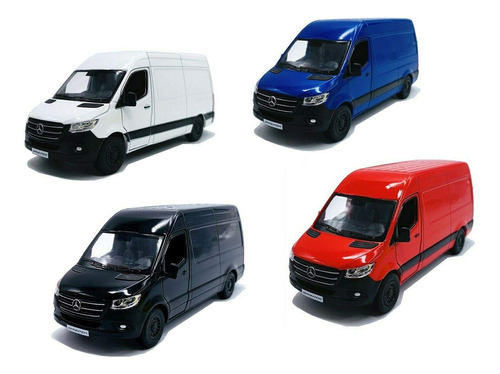 Kinsmart  Mercedes-benz Sprinter Cargo Van Setof4 1:48 O Es.