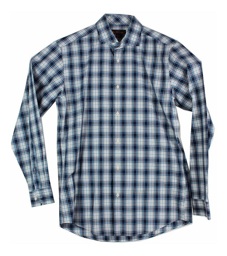 Camisa Ben Sherman Blue Plaid Para Hombre Talla M