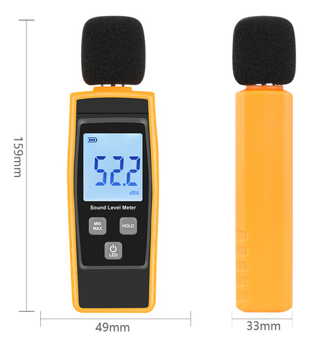 Medidor De Nivel De Sonido Digital Lcd Db Meters 30-130dba H