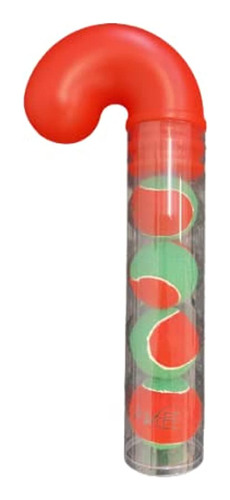 Pelotas De Tenis Candy Cane Christmas Dog 2.5  Con Squeakers