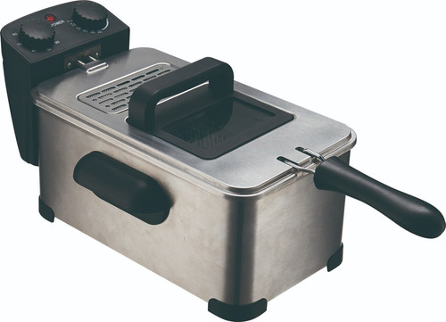 Imagen 1 de 7 de Freidora Eléctrica Sikla 3 Lts Acero Inoxidable 2000w Timer