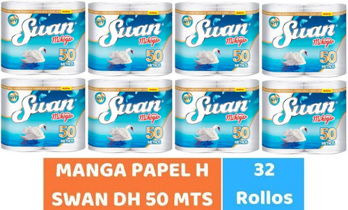  Papel Higiénico Swan Mi Hogar De 50 Metros 32 Rollos