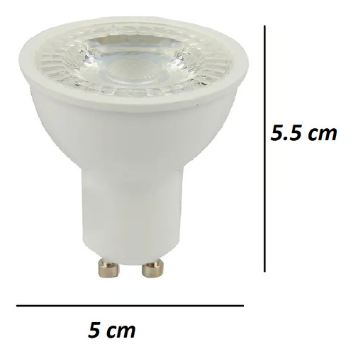 10 Foco Led Gu10 6w 120v Dimeable Tecnoled Ml-mr16-6wbb/bc