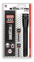 Comprar Linterna Led Maglite Mini Pro 332 Lumens 172mts +2 Pilas Aa Color de la linterna Negro Color de la luz Blanca