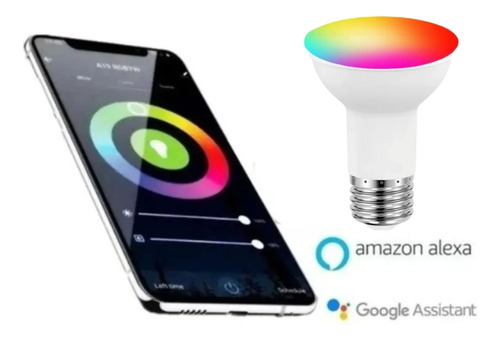 Lâmpada Led Par20 7w E27 Smart Wi-fi Rgb Mult Cores Bivolt