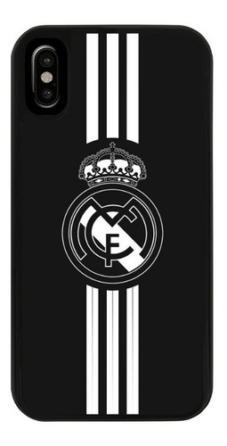 Funda Uso Rudo Tpu Para iPhone Real Madrid Futbol Escudo 02