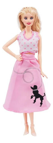 Conjunto Blusa Y Pollera Para Barbie 