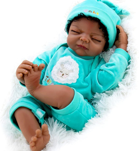 Reborn Baby Dolls Black, African American Baby Doll, 22...