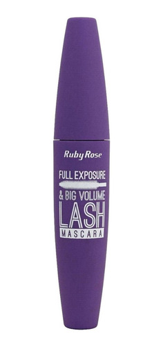Imagem 1 de 2 de Máscara para cílios Ruby Rose Full Exposure & Big Volume 9ml cor preto 24 unidades