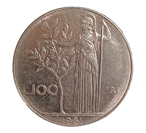Italia 100 Liras 1981 Excelente Km 96.1