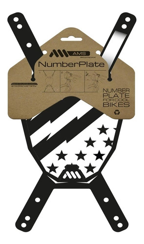 Placa De Matricula Para Bicicleta Ams Number Plate Patriot