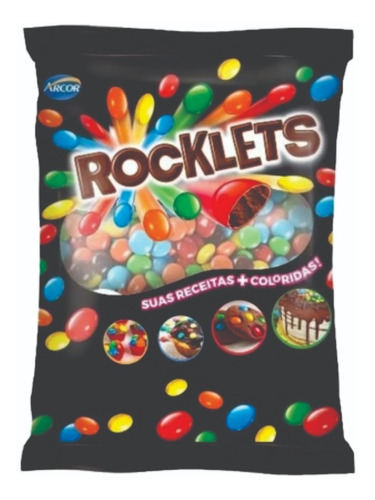 Confete Rocklets 1kg Arcor