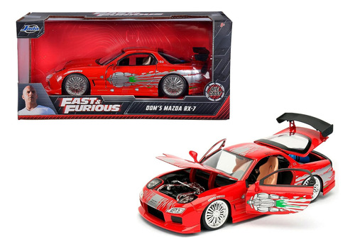 Carro De Juguete Jada Toys Fast & Furious,93 Mazda Rx-7 Rojo