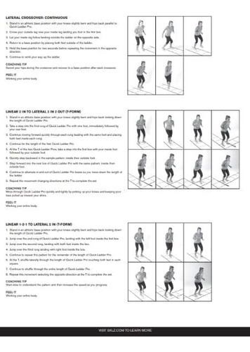 Equipo De Carrera Rápida De Escalera Rápida Sklz, Blanco, 15
