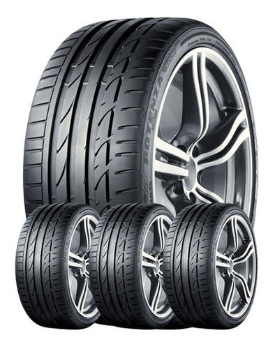 Combo 4u Cubiertas 225/50 R17 94w Potenza S001 Bridgestone P