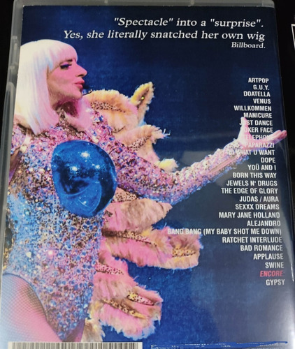 Dvd Lady Gaga - The Artpop Ball Artrave Live From Paris (chr