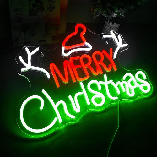 Letrero De Neón Navideño Letreros Led Navideños Estilo A