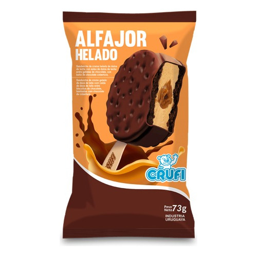 Alfajor Helado Crufi - 18 Uni - Ddl Y Crema - Cold Market